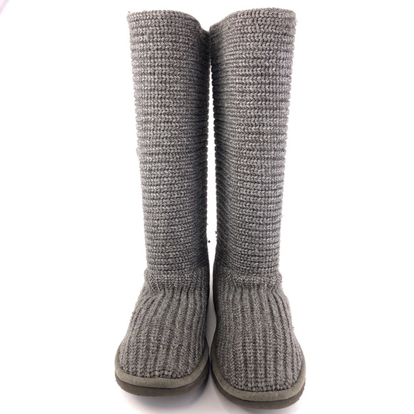 UGG Australia 'Classic Cardy' Tall Knit Winter Boots 7 - Picture 4 of 13